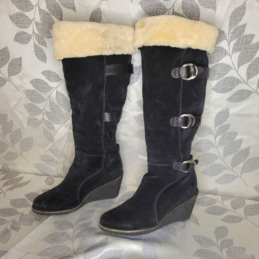 Cole Haan Suede lined boots